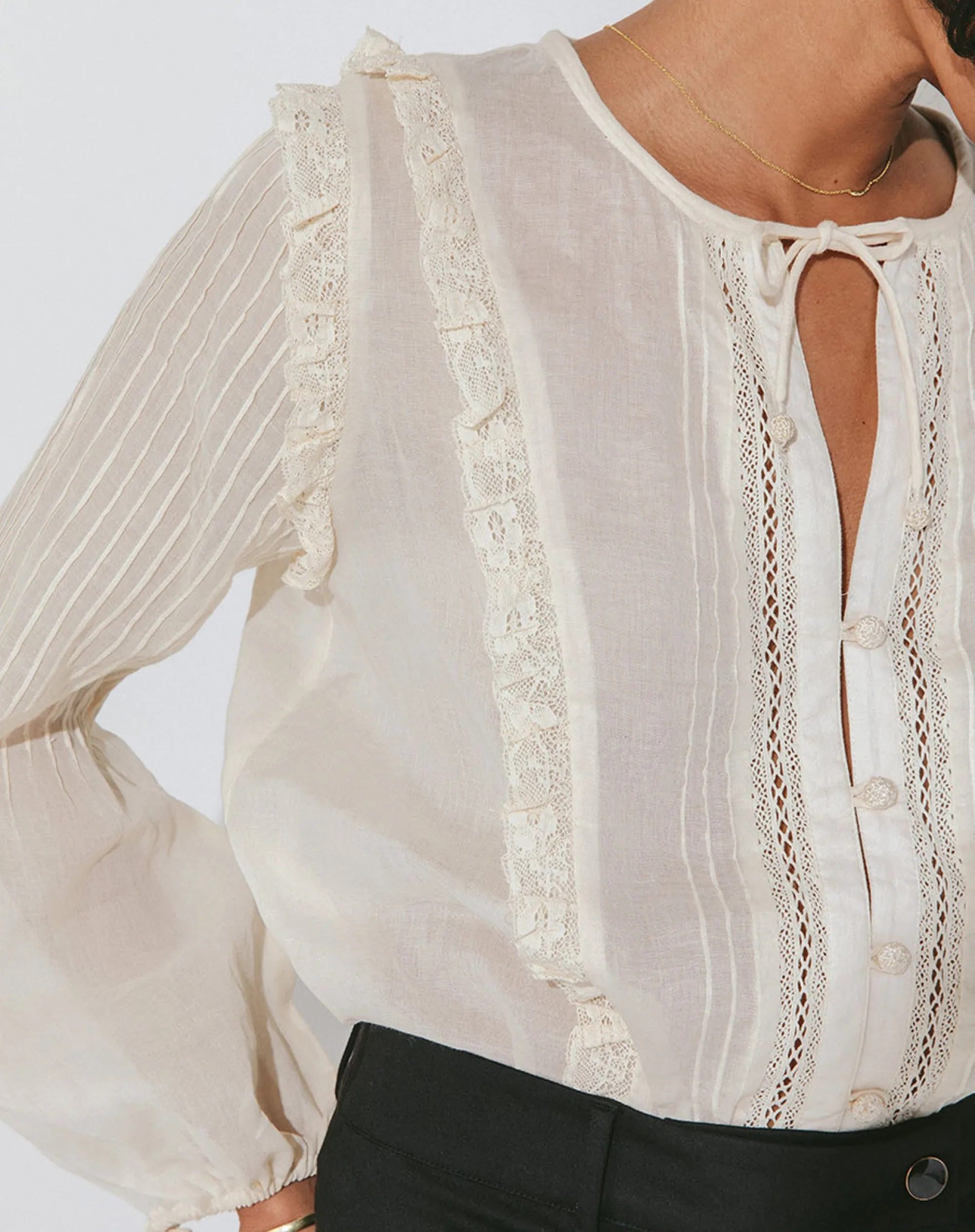 Cleobella Tops-Alessi Blousecream