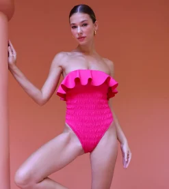 Cleobella Swim-Amelia One Piecemagenta