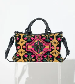 Cleobella Handbags-Ankara Weekenderblack