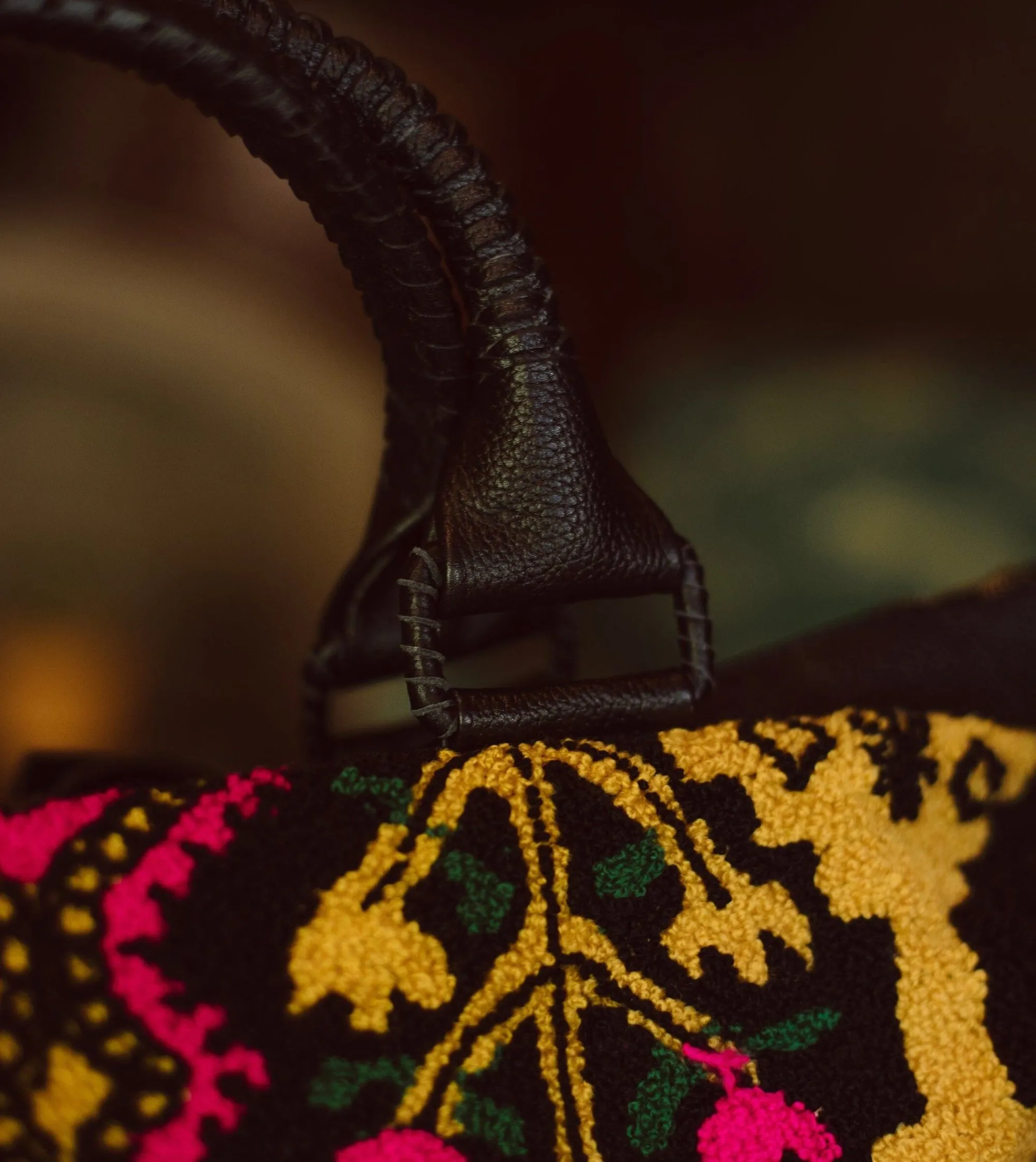 Cleobella Handbags-Ankara Weekenderblack