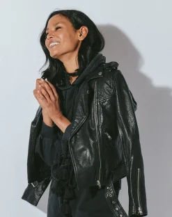 Cleobella Jackets & Sweaters-Asher Leather Jacketblack