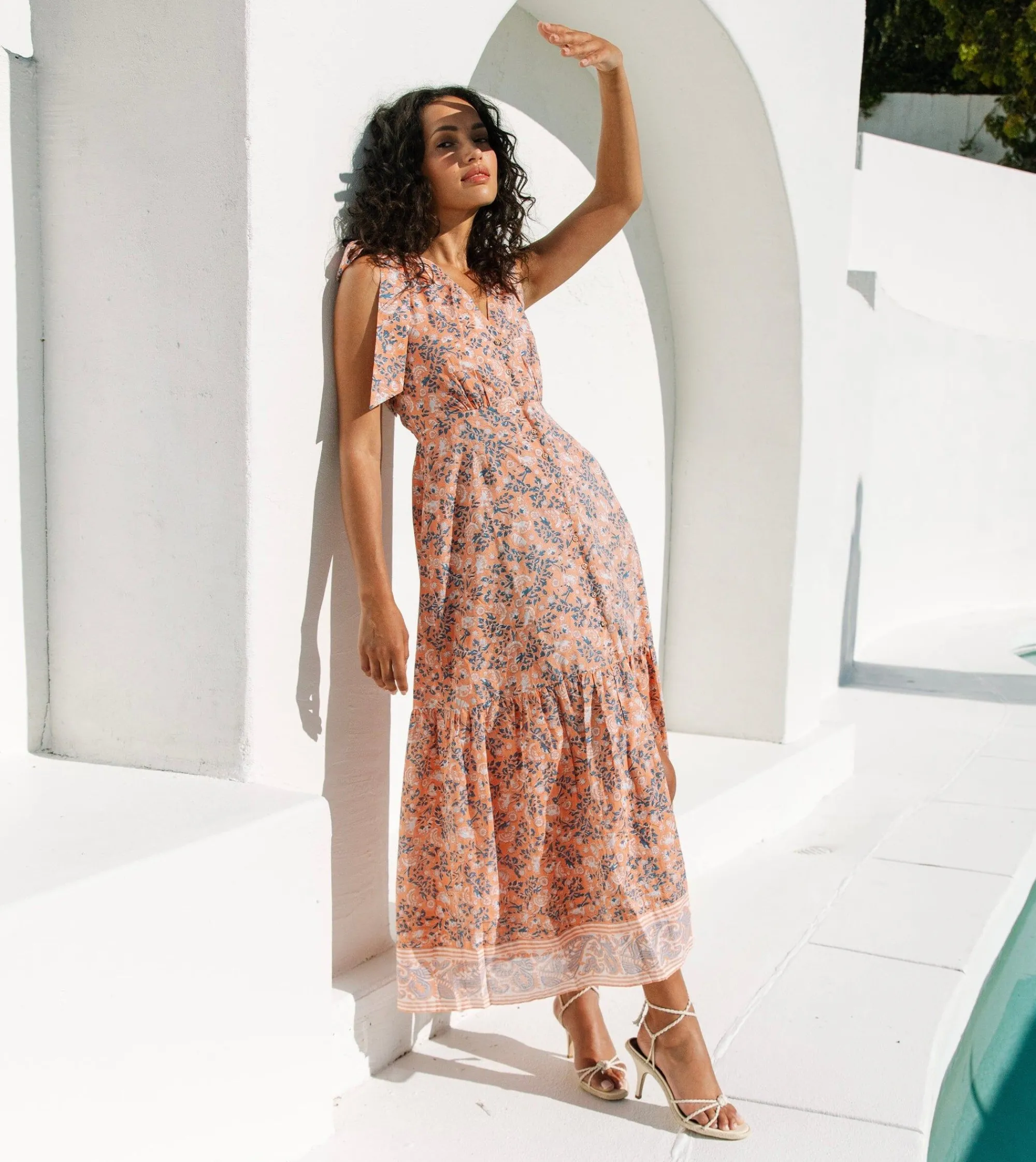 Cleobella Dresses-Astrid Ankle Dresspositano Floral