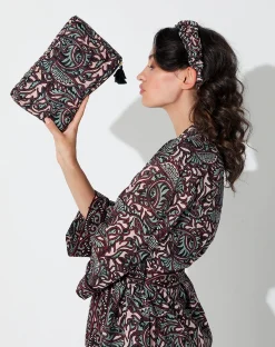 Cleobella Handbags-Block Printed Makeup Bagzuri