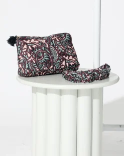 Cleobella Handbags-Block Printed Makeup Bagzuri