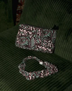 Cleobella Handbags-Block Printed Makeup Bagzuri