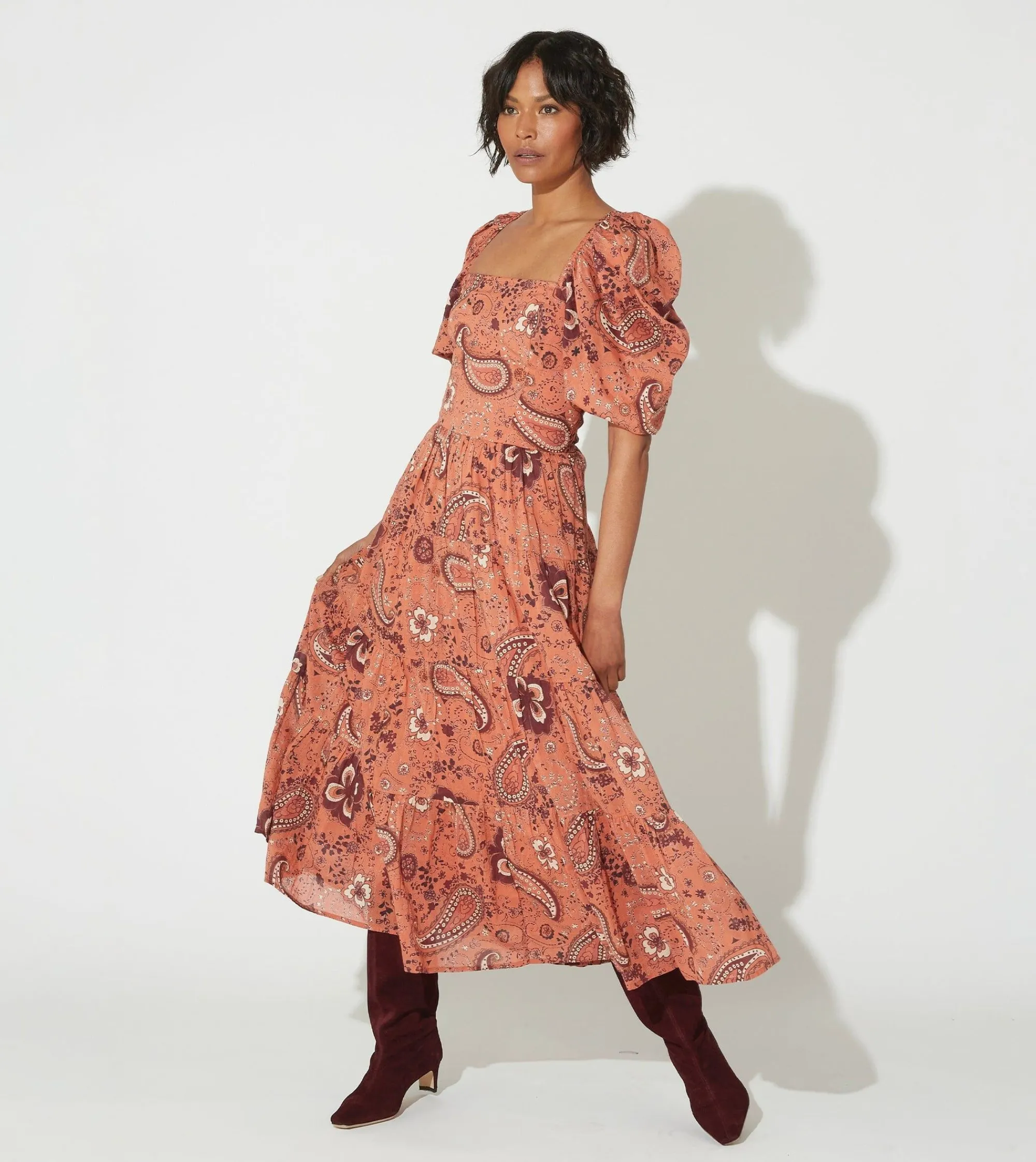 Cleobella Dresses-Brielle Midi Dressrhode Paisley