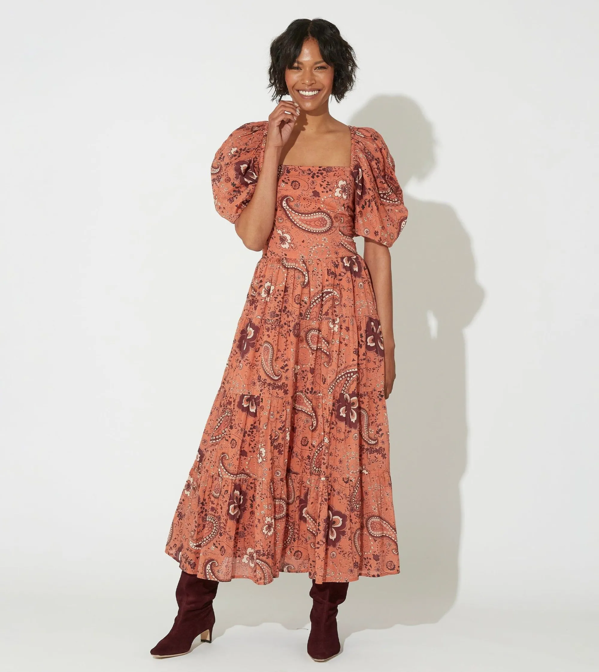 Cleobella Dresses-Brielle Midi Dressrhode Paisley