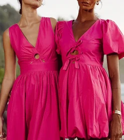 Cleobella Dresses-Charaya Ankle Dressmagenta