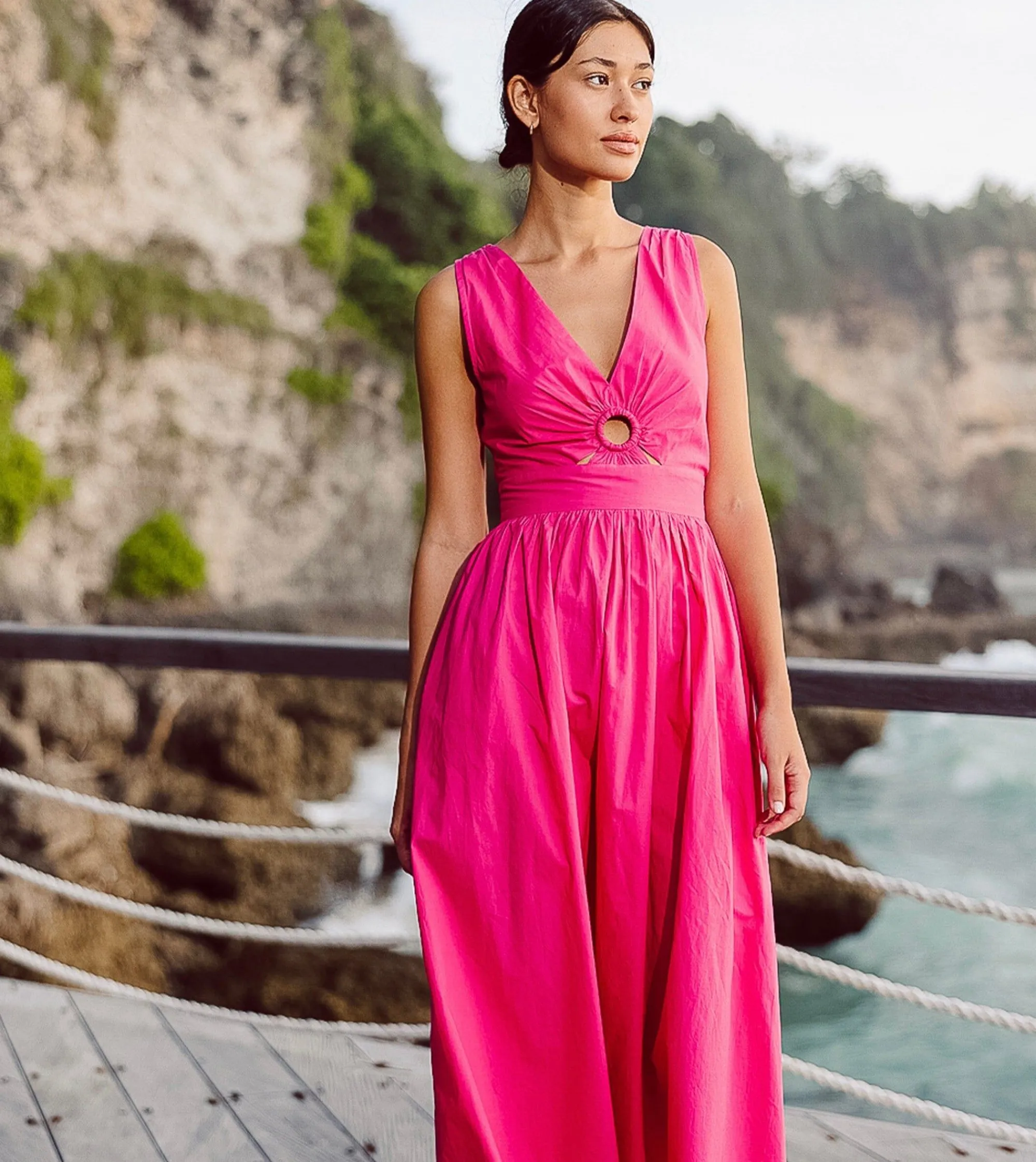 Cleobella Dresses-Charaya Ankle Dressmagenta