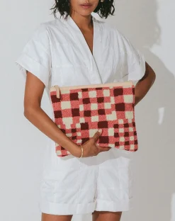 Cleobella Handbags-Clutchpatchwork Gingham