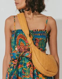 Cleobella Handbags-Dylan Woven Handbagcamel