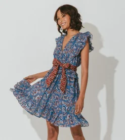 Cleobella Dresses-Elara Mini Dresslazuli