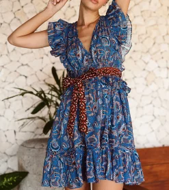 Cleobella Dresses-Elara Mini Dresslazuli