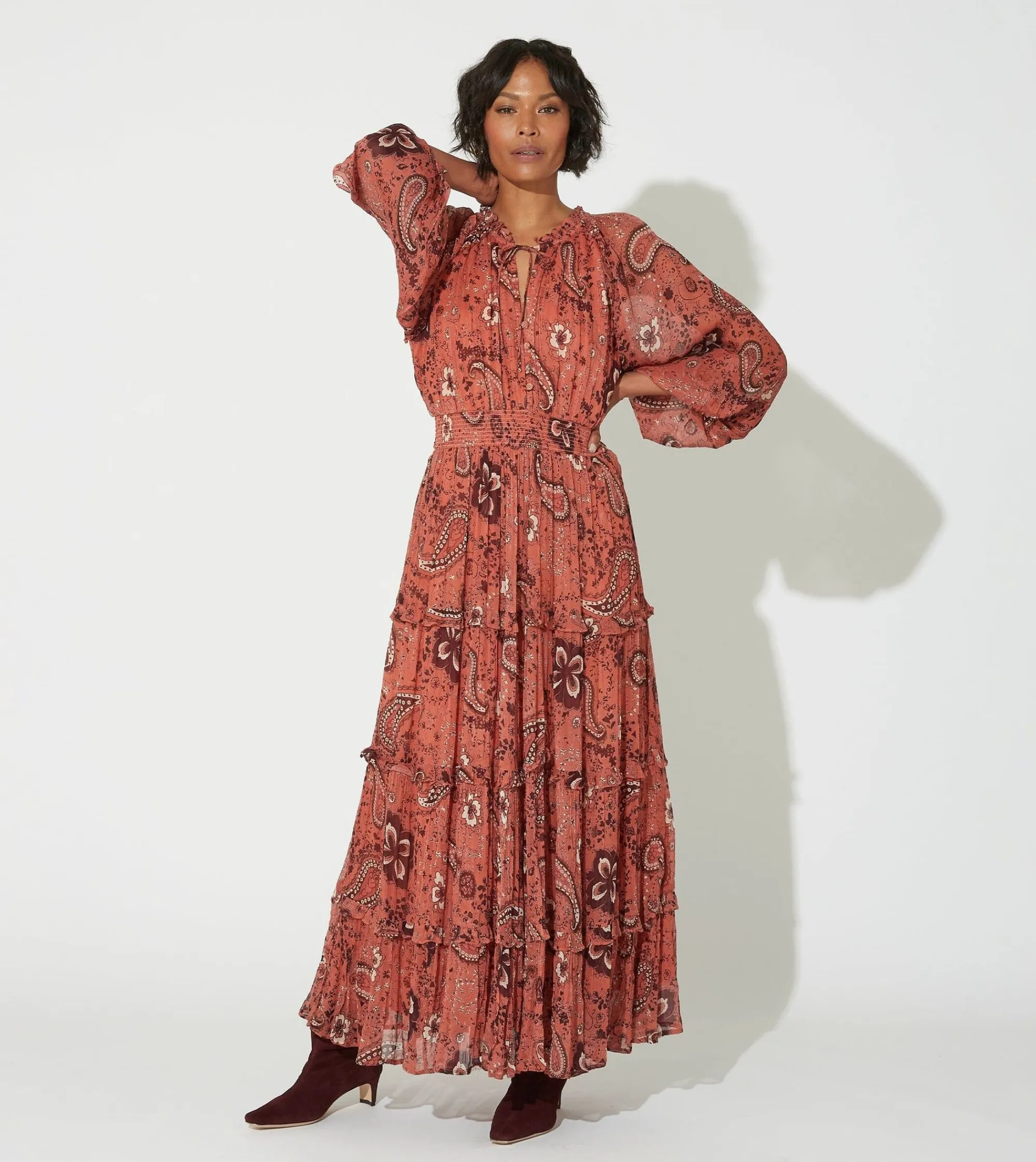 Cleobella Dresses-Elowen Ankle Dressrhode Paisley