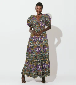 Cleobella Dresses-Evita Midi Dressmosaic Ikat