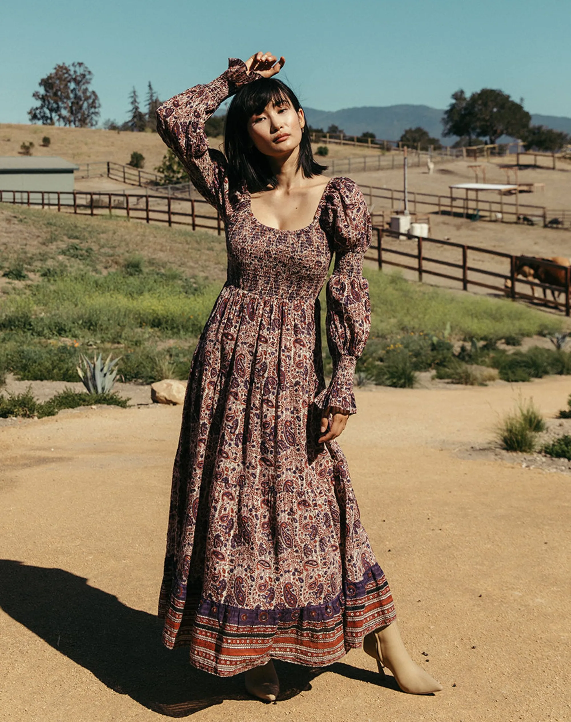 Cleobella Dresses-Felicity Ankle Dresslaurel