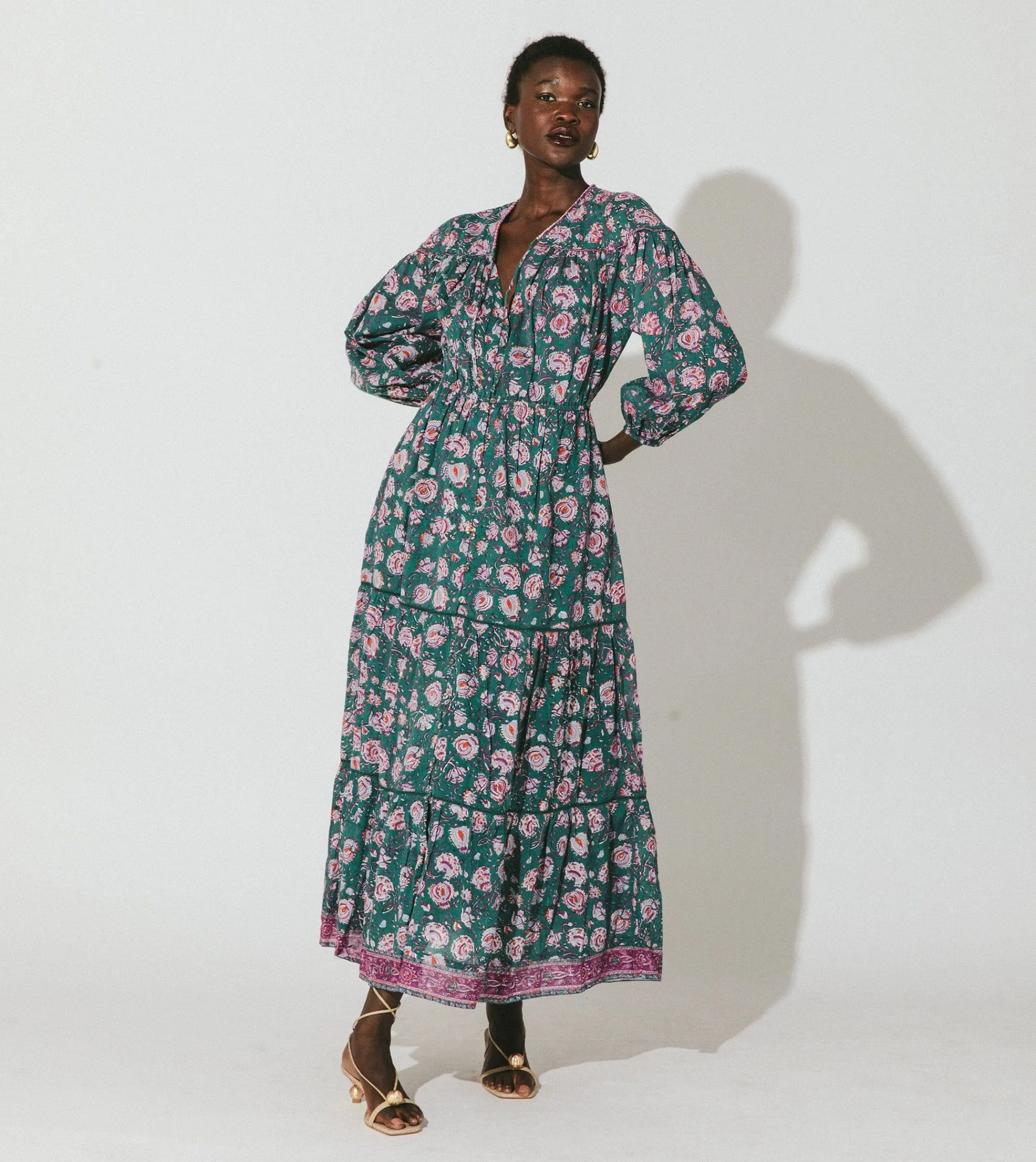 Cleobella Dresses-Grace Ankle Dressjade Floral