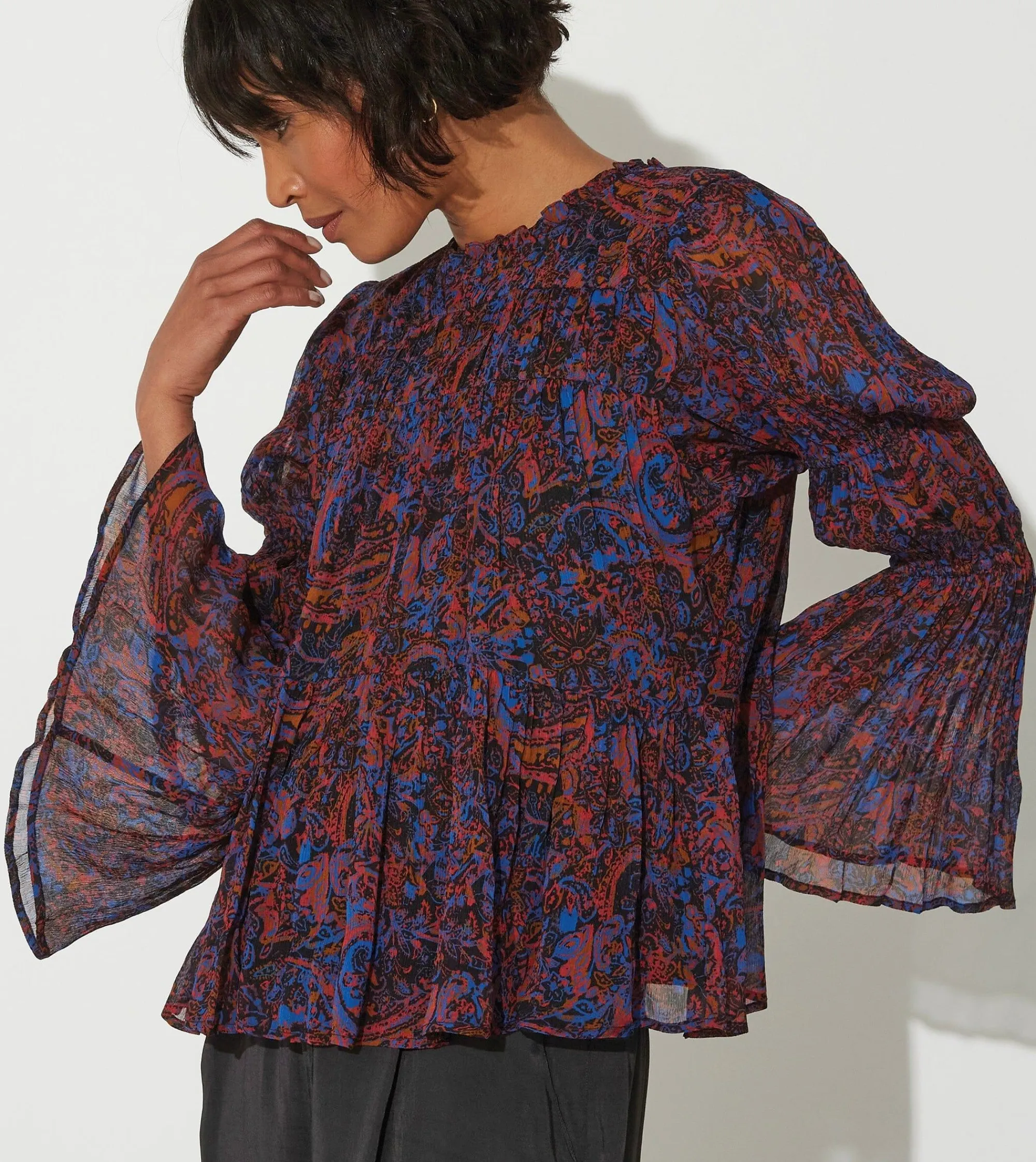 Cleobella Tops-Ines Blouseretrograde Paisley