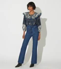 Cleobella Bottoms-Isra Trousermedium Wash Indigo