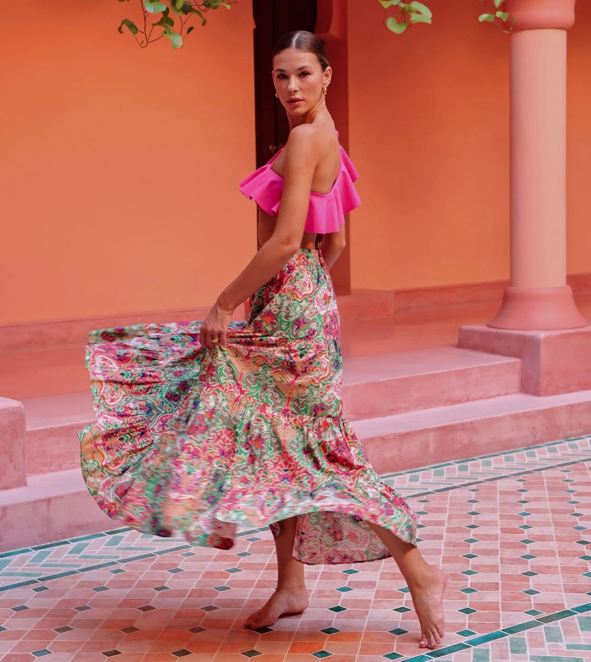 Cleobella Bottoms-Jacinta Maxi Skirtpanama