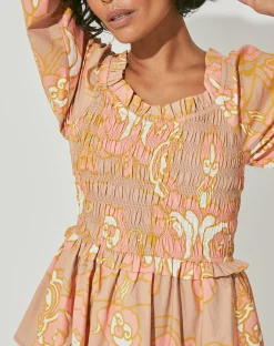 Cleobella Dresses-Journee Mini Dressabstract Rose