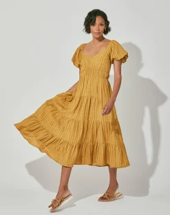 Cleobella Dresses-Kailani Midi Dressgoldie