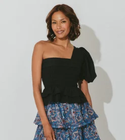 Cleobella Tops-Kassi Topblack