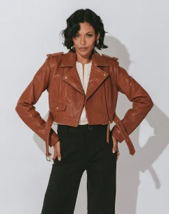 Cleobella Jackets & Sweaters-Leather Jacketcognac