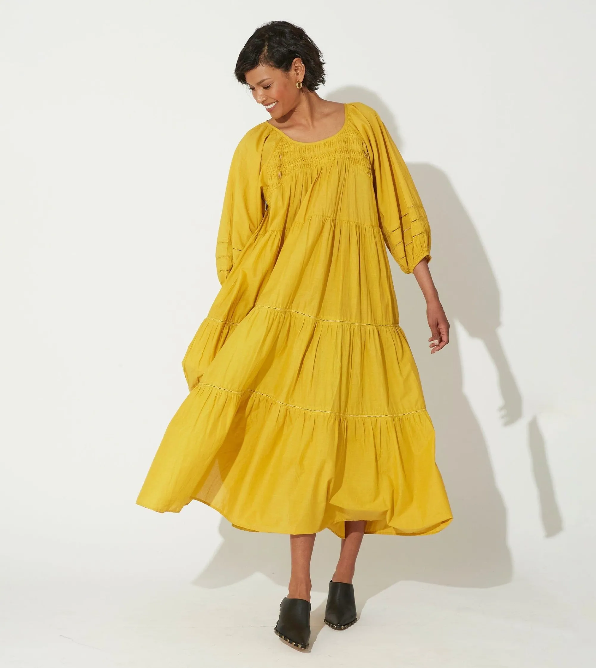 Cleobella Dresses-Luz Ankle Dresscitrine