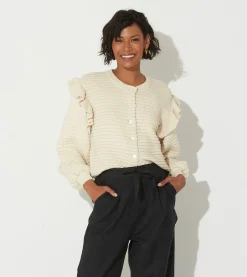 Cleobella Jackets & Sweaters-Maelle Cardiganivory