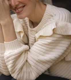 Cleobella Jackets & Sweaters-Maelle Cardiganivory
