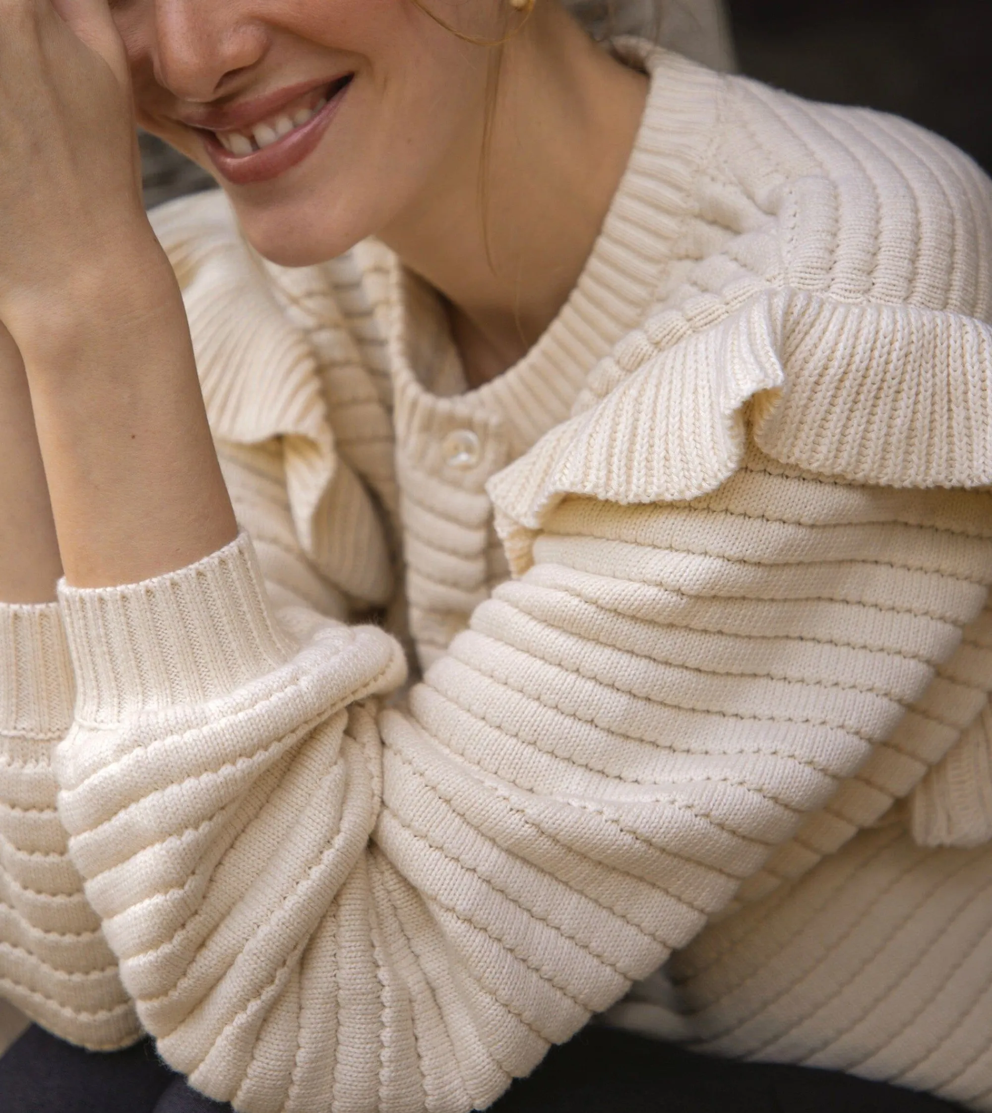 Cleobella Jackets & Sweaters-Maelle Cardiganivory