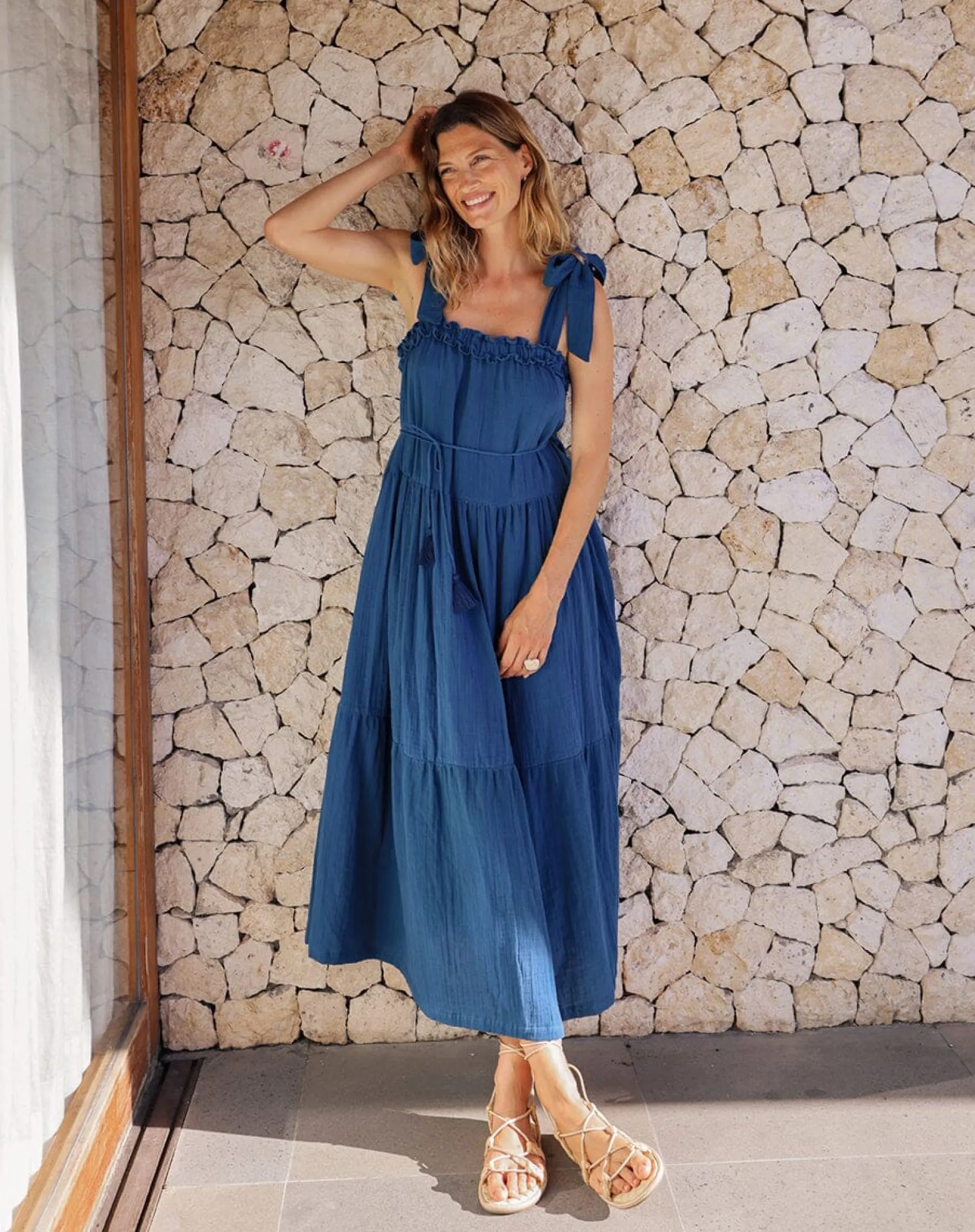 Cleobella Dresses-Maile Ankle Dressindigo