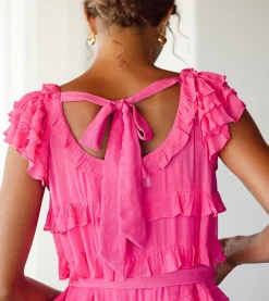 Cleobella Dresses-Milana Ankle Dressmagenta