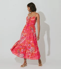 Cleobella Dresses-Monaco Midi Dresshibiscus