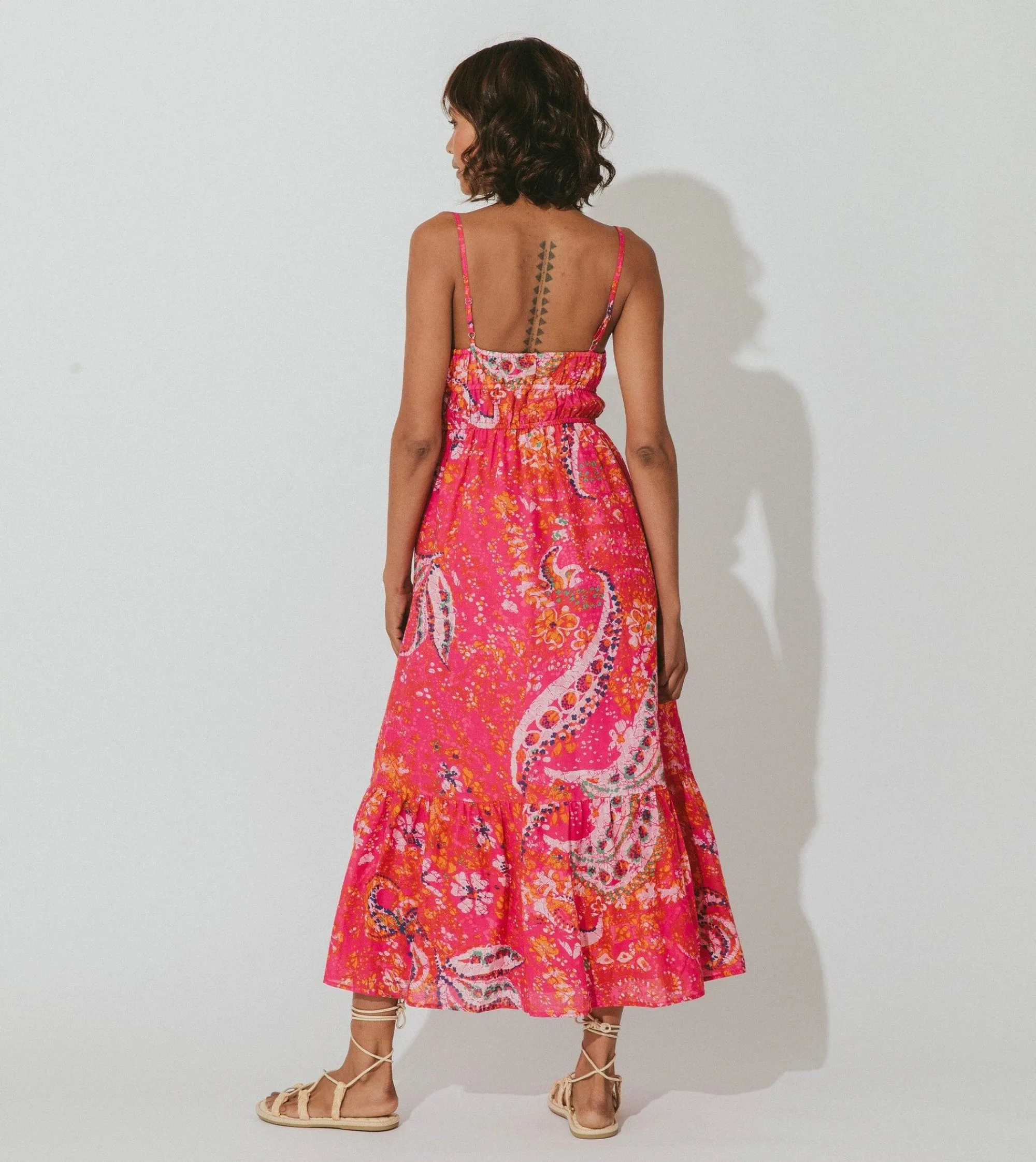 Cleobella Dresses-Monaco Midi Dresshibiscus