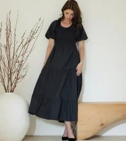 Cleobella Dresses-Montecito Midi Dressblack