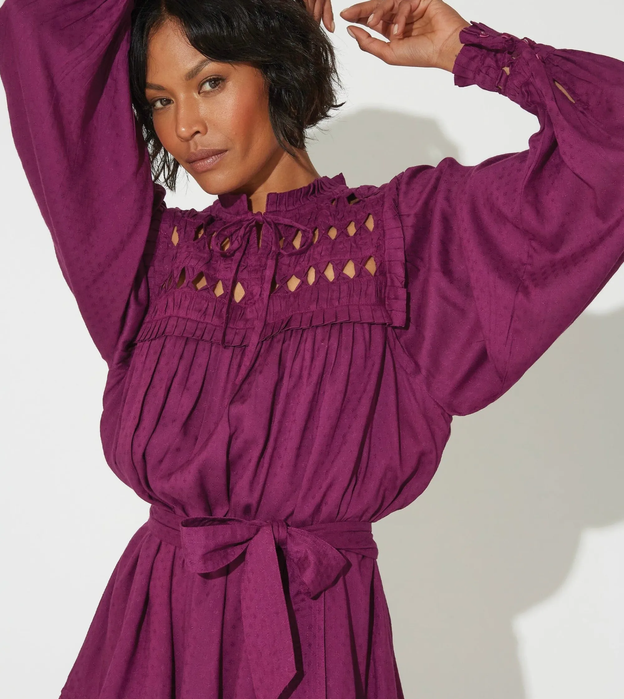 Cleobella Dresses-Musette Mini Dressaubergine