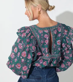Cleobella Tops-Mylah Blousejade Floral