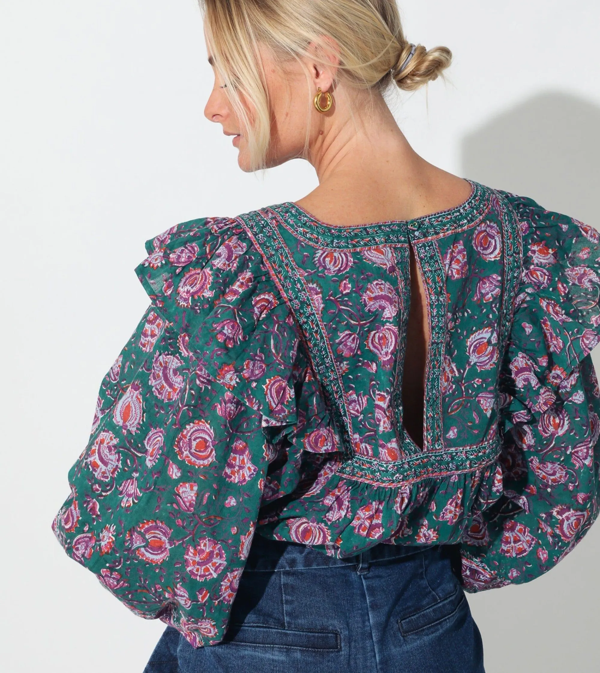 Cleobella Tops-Mylah Blousejade Floral