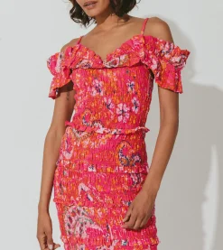 Cleobella Dresses-Narina Midi Dresshibiscus