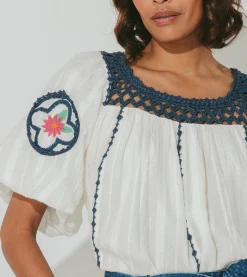 Cleobella Tops-Navi Blousewhite