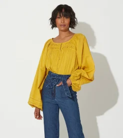 Cleobella Tops-Nerea Blousecitrine