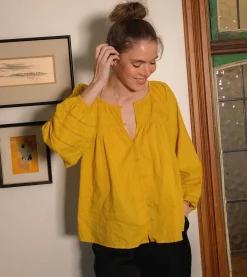 Cleobella Tops-Nerea Blousecitrine