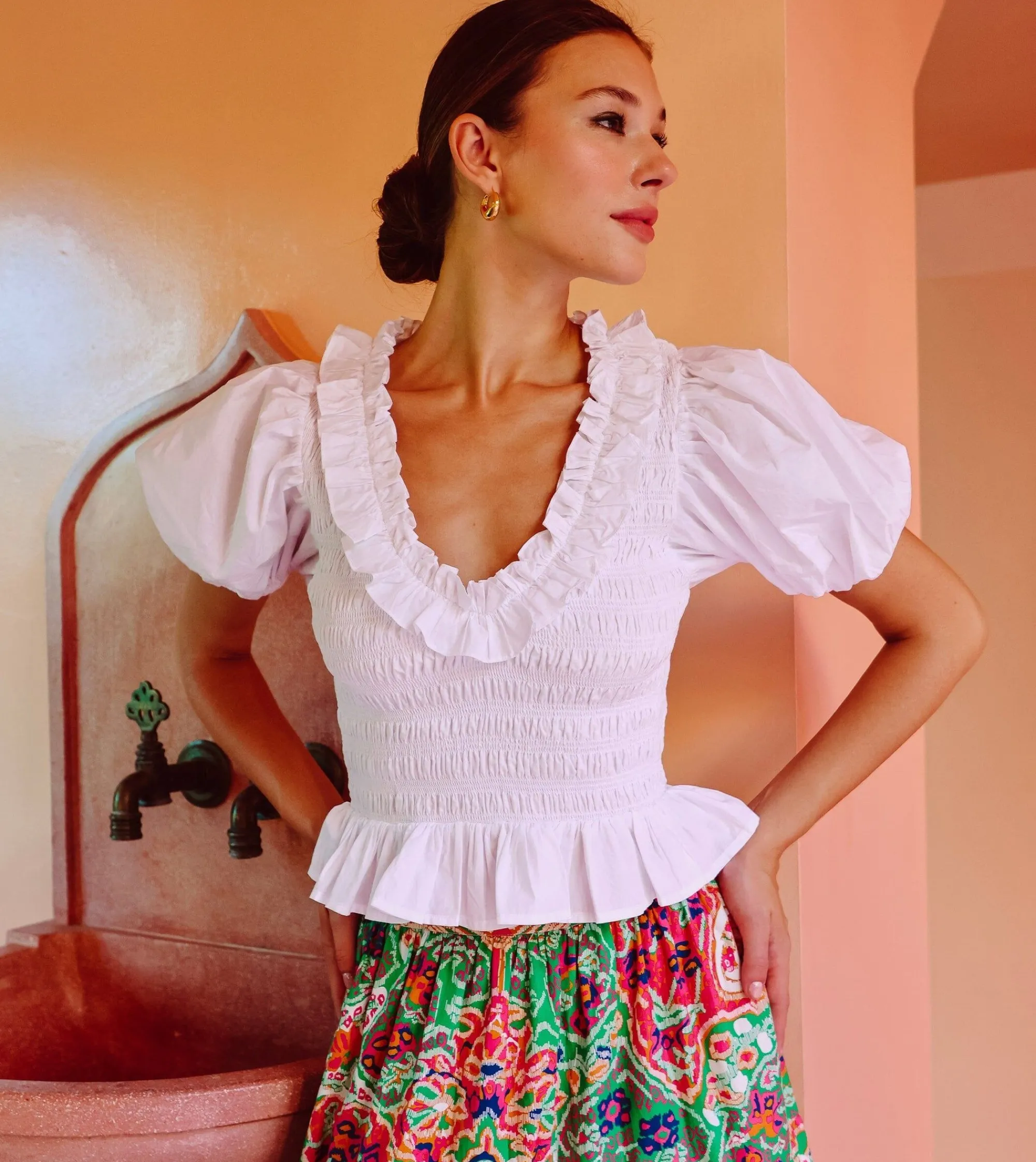 Cleobella Tops-Neva Topwhite