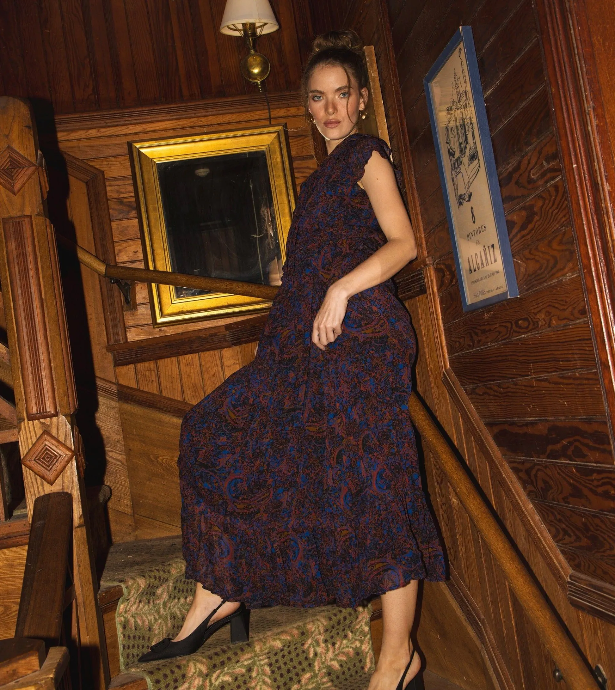Cleobella Dresses-Nicolette Ankle Dressretrograde Paisley