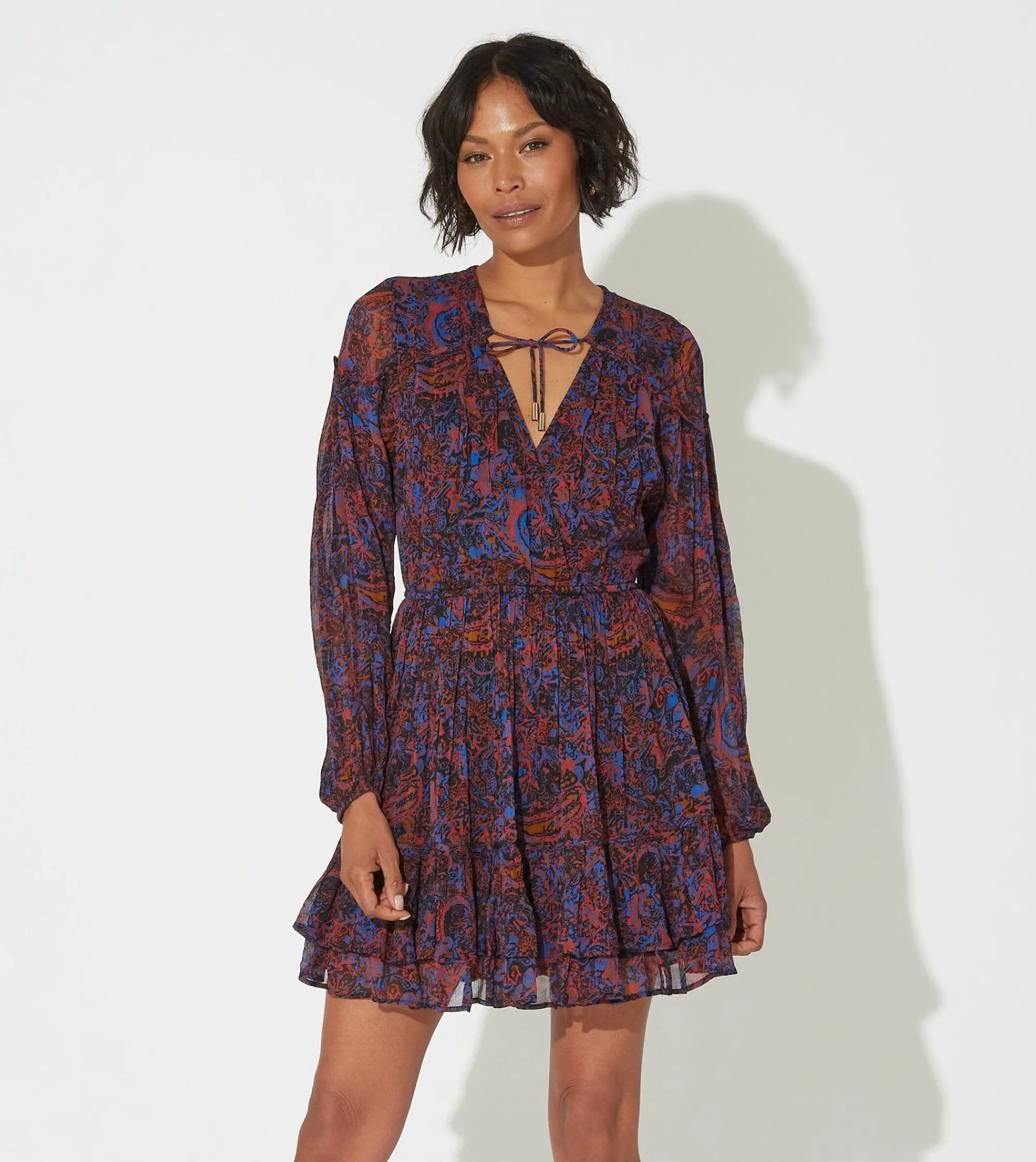 Cleobella Dresses-Nisha Mini Dressretrograde Paisley