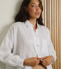 Cleobella Tops-Nusa Button Up Topivory