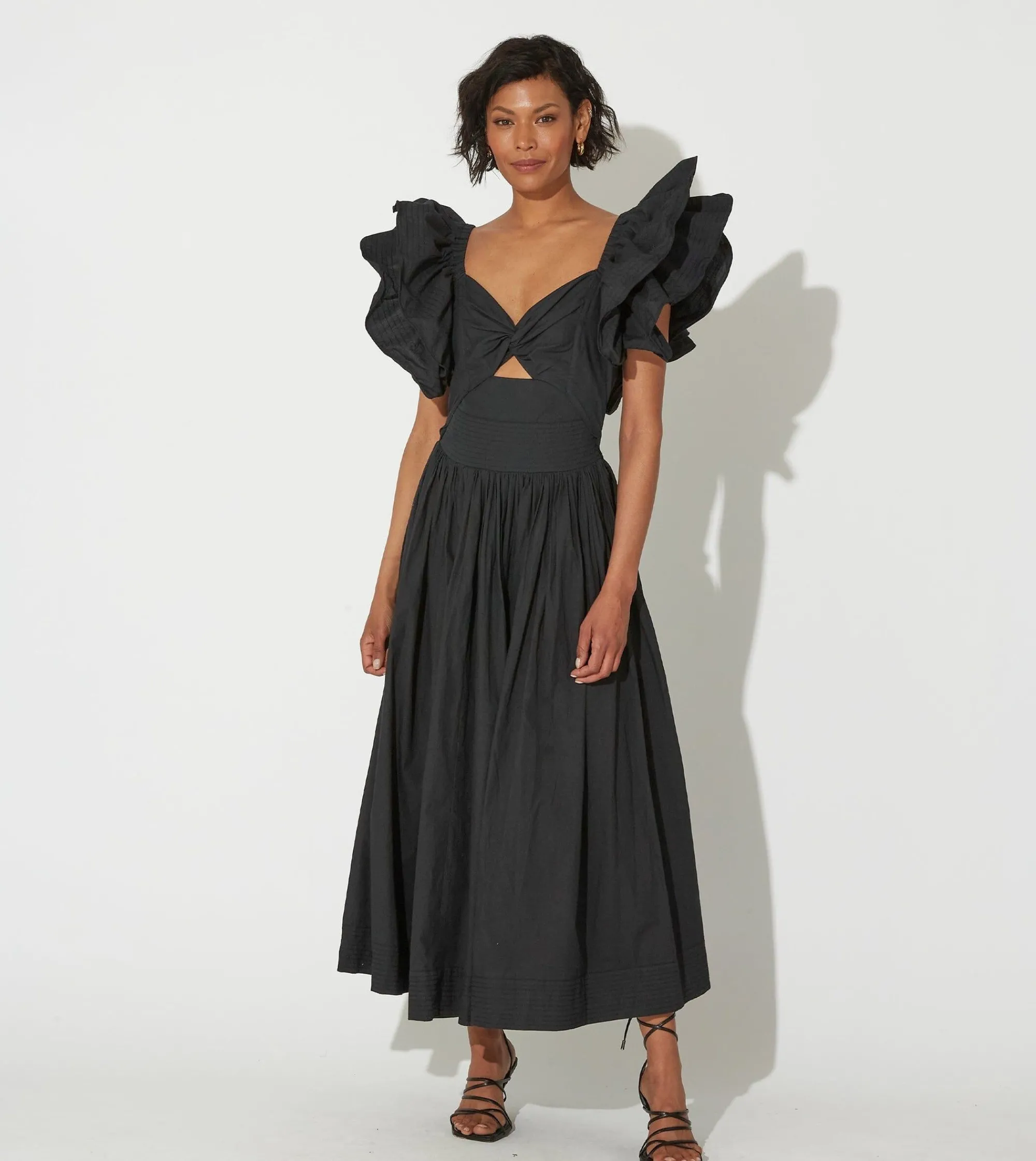 Cleobella Dresses-Piper Midi Dressblack