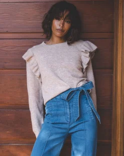 Cleobella Jackets & Sweaters-Quinn Sweateralmond